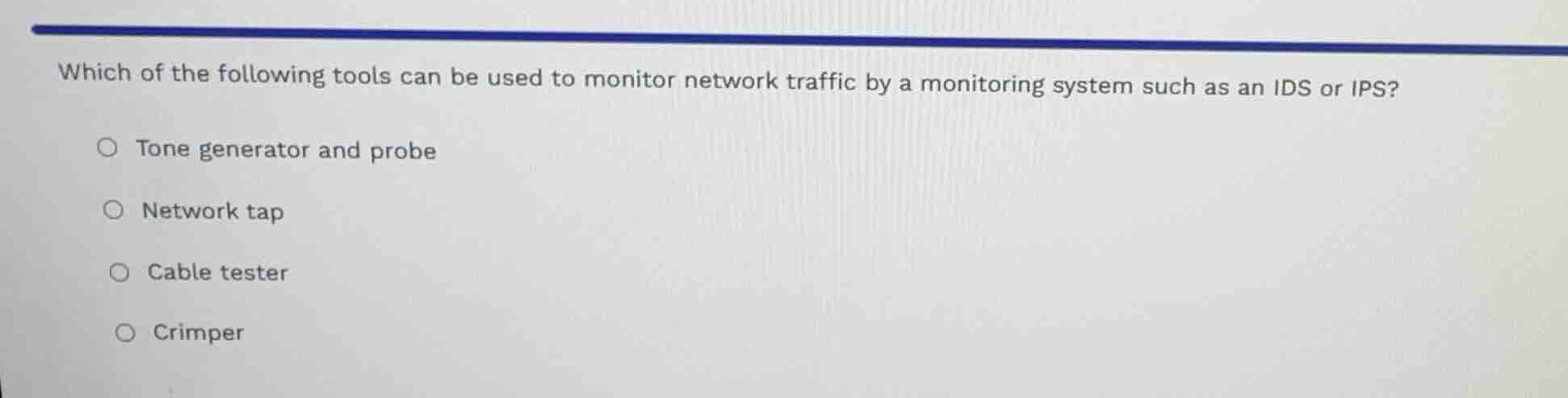 which of the following tools can be used to monitor network traffic by …