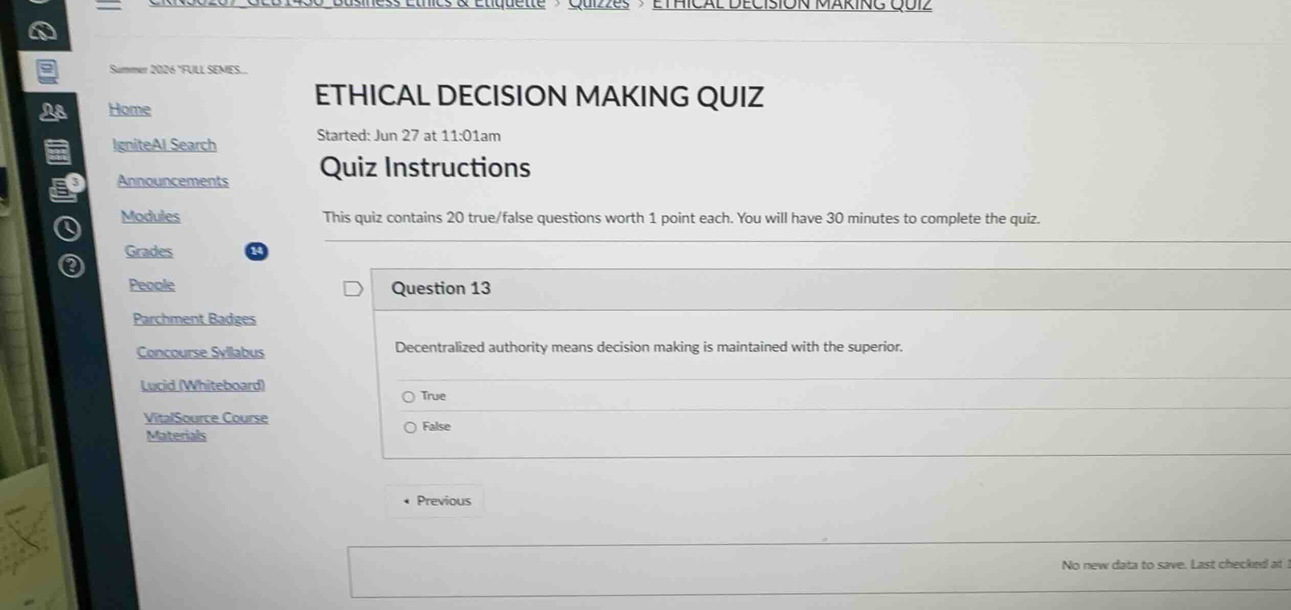 question 13 decentralized authority means decision making is maintained…