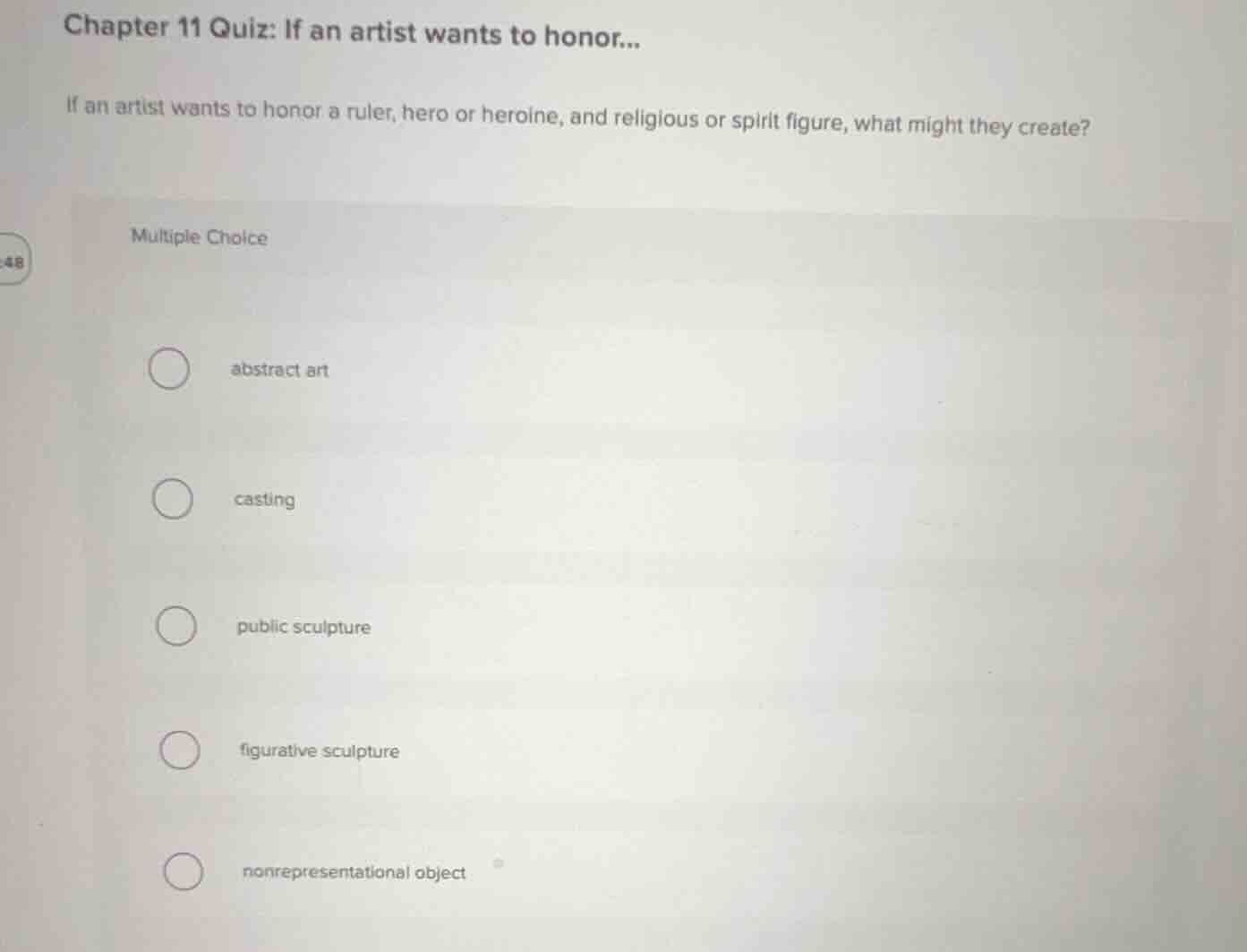 chapter 11 quiz: if an artist wants to honor... if an artist wants to h…