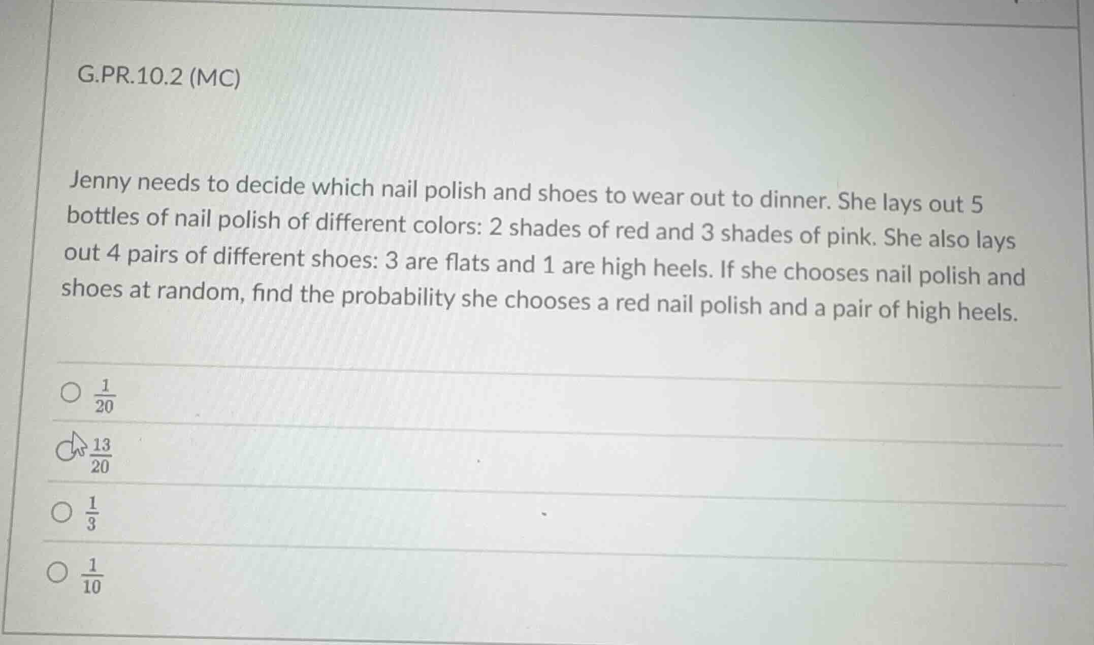 g.pr.10.2 (mc) jenny needs to decide which nail polish and shoes to wea…
