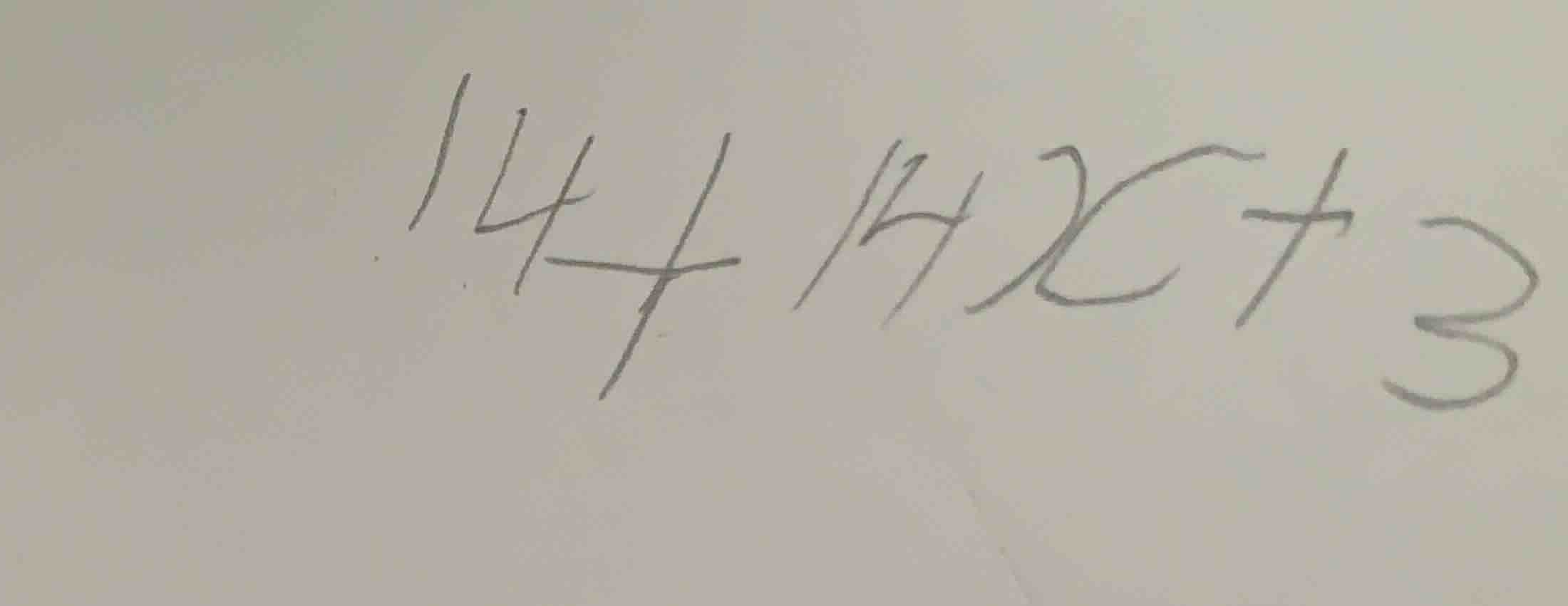 14 + 14x + 3