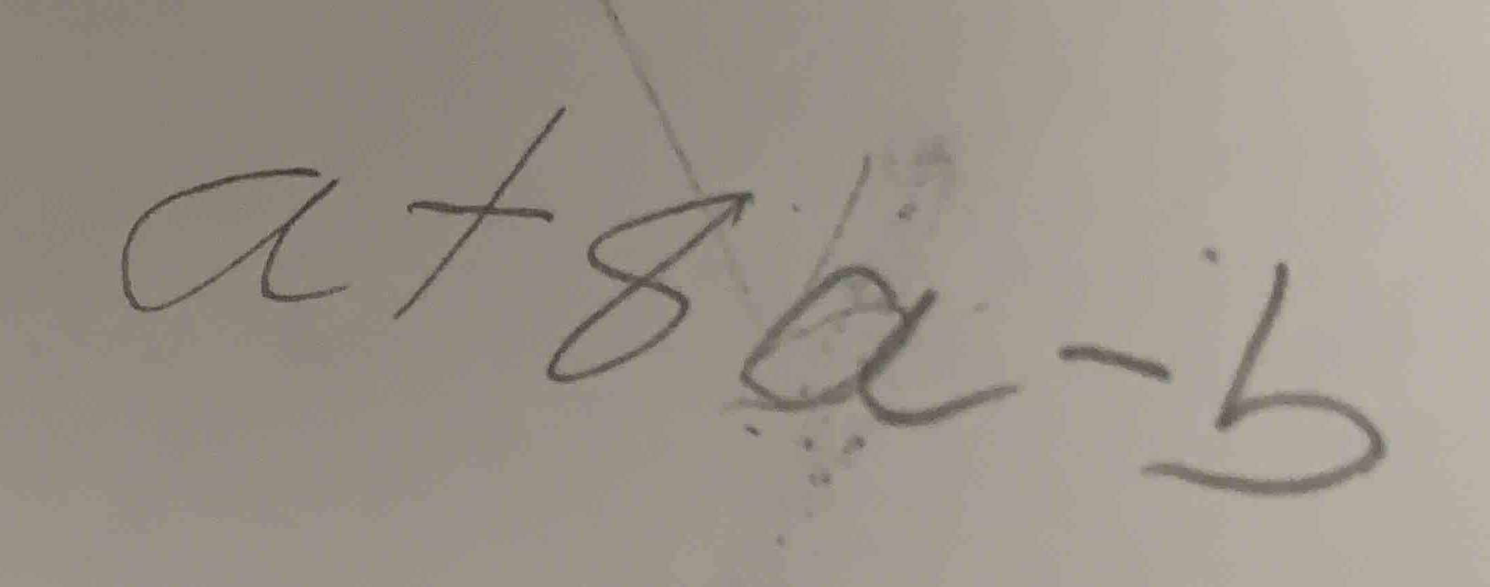 simplify the algebraic expression: (a + 8a - b)