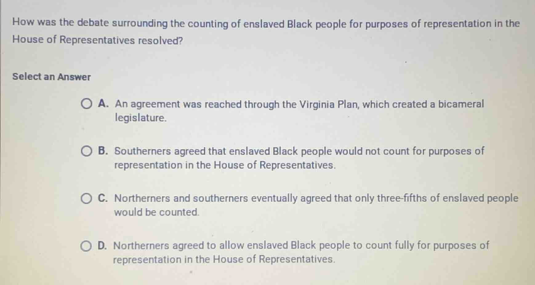 how was the debate surrounding the counting of enslaved black people fo…