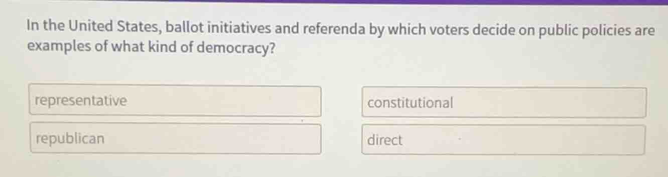 in the united states, ballot initiatives and referenda by which voters …