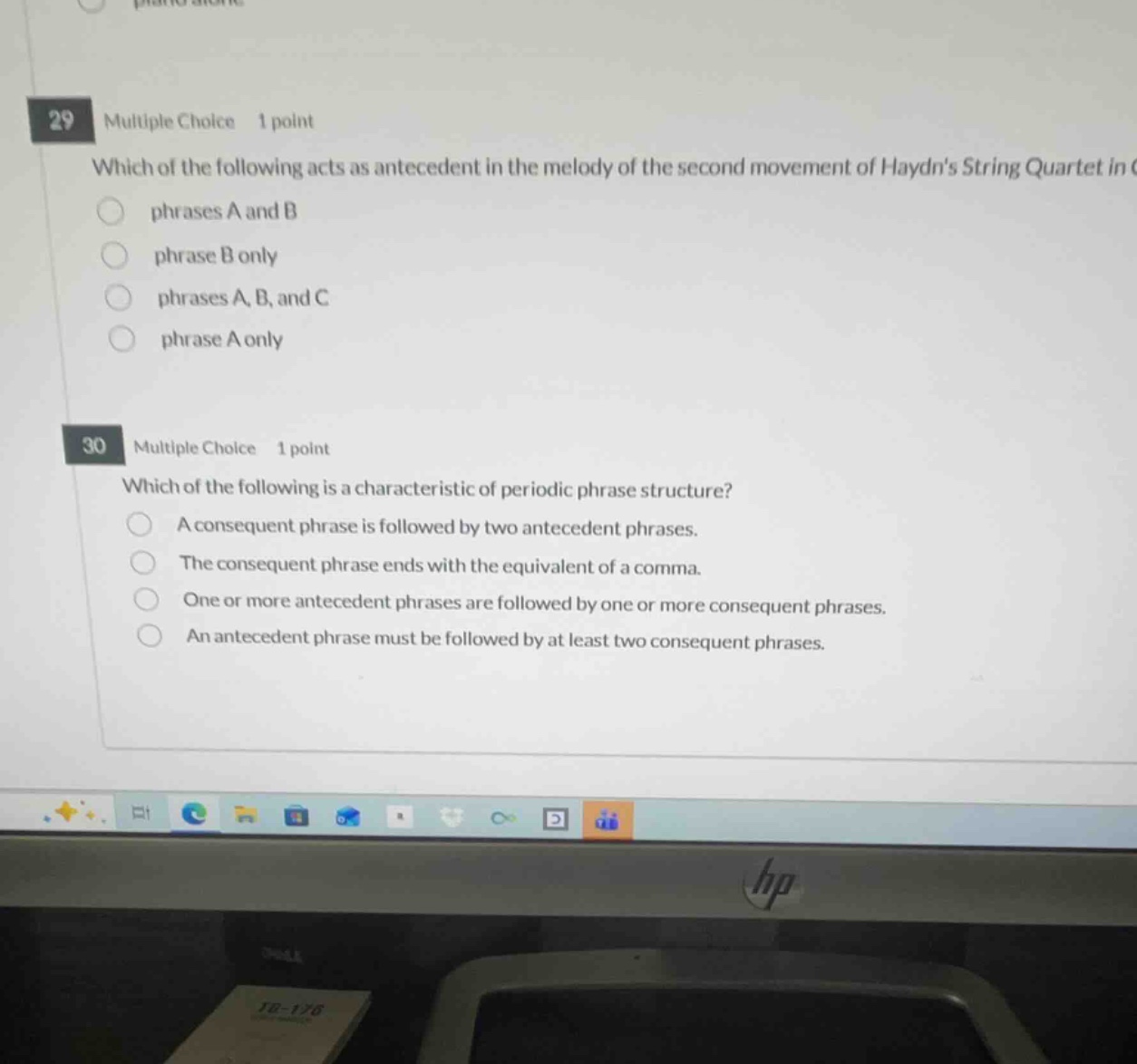 29 multiple choice 1 point which of the following acts as antecedent in…