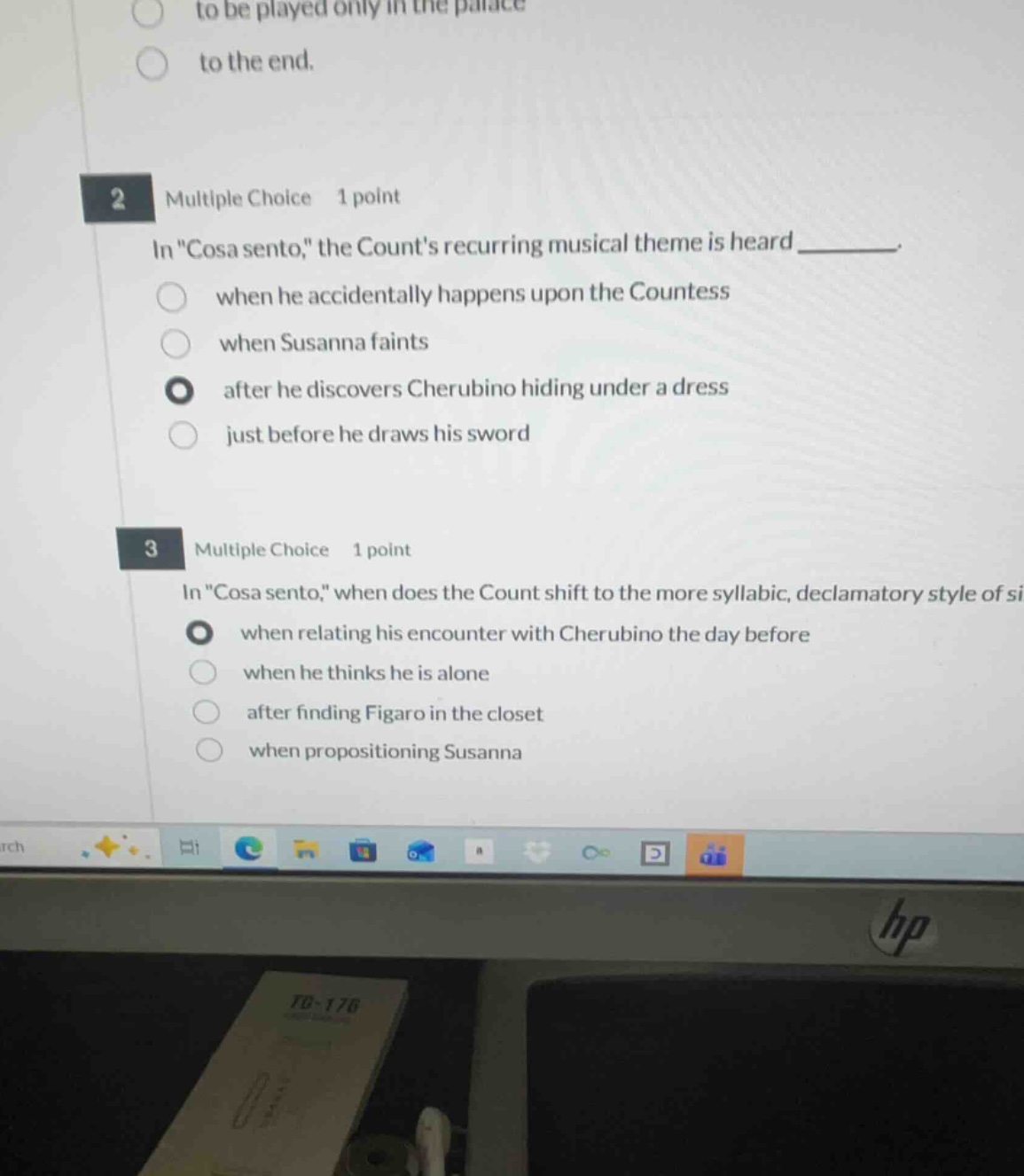 2 multiple choice 1 point in \cosa sento,\ the counts recurring musical…