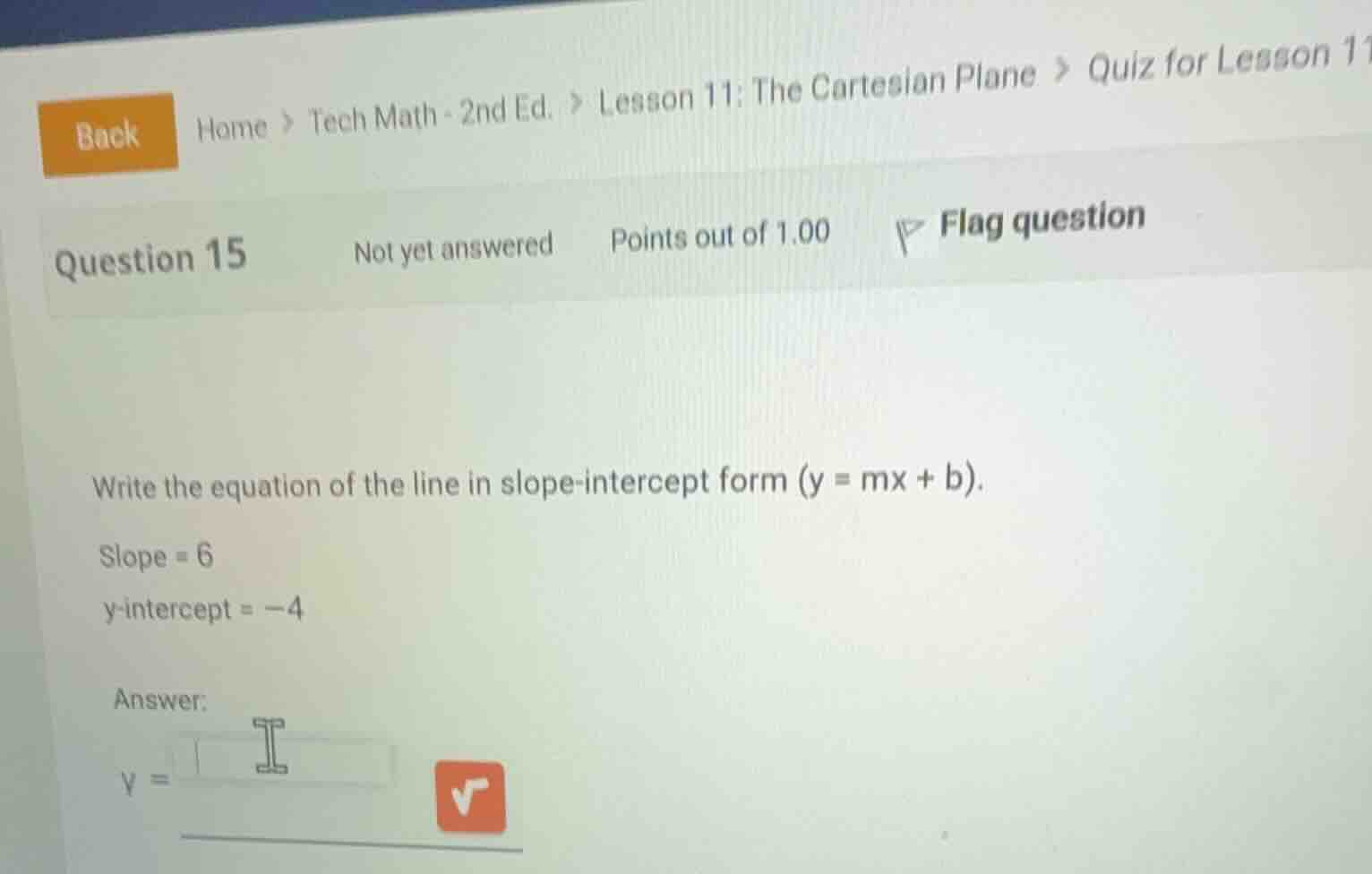 write the equation of the line in slope-intercept form \\(y = mx + b\\)…