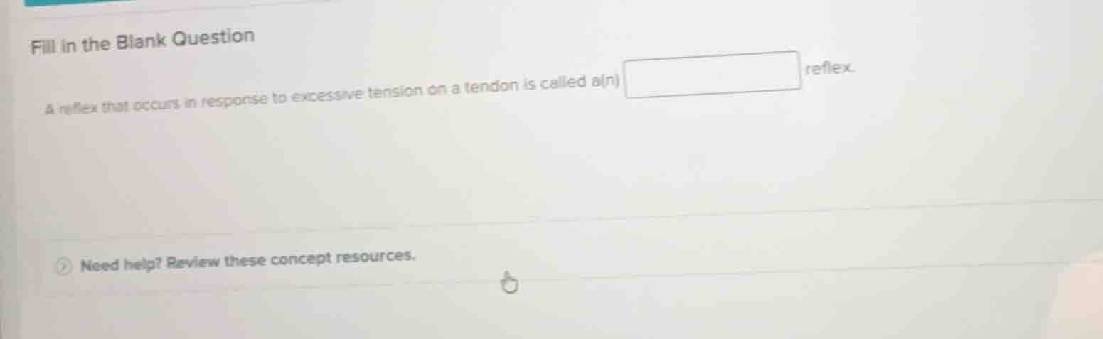 fill in the blank question a reflex that occurs in response to excessiv…