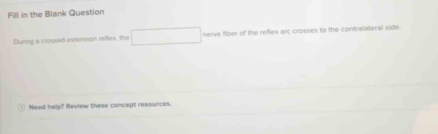 fill in the blank question during a crossed extension reflex, the blank…