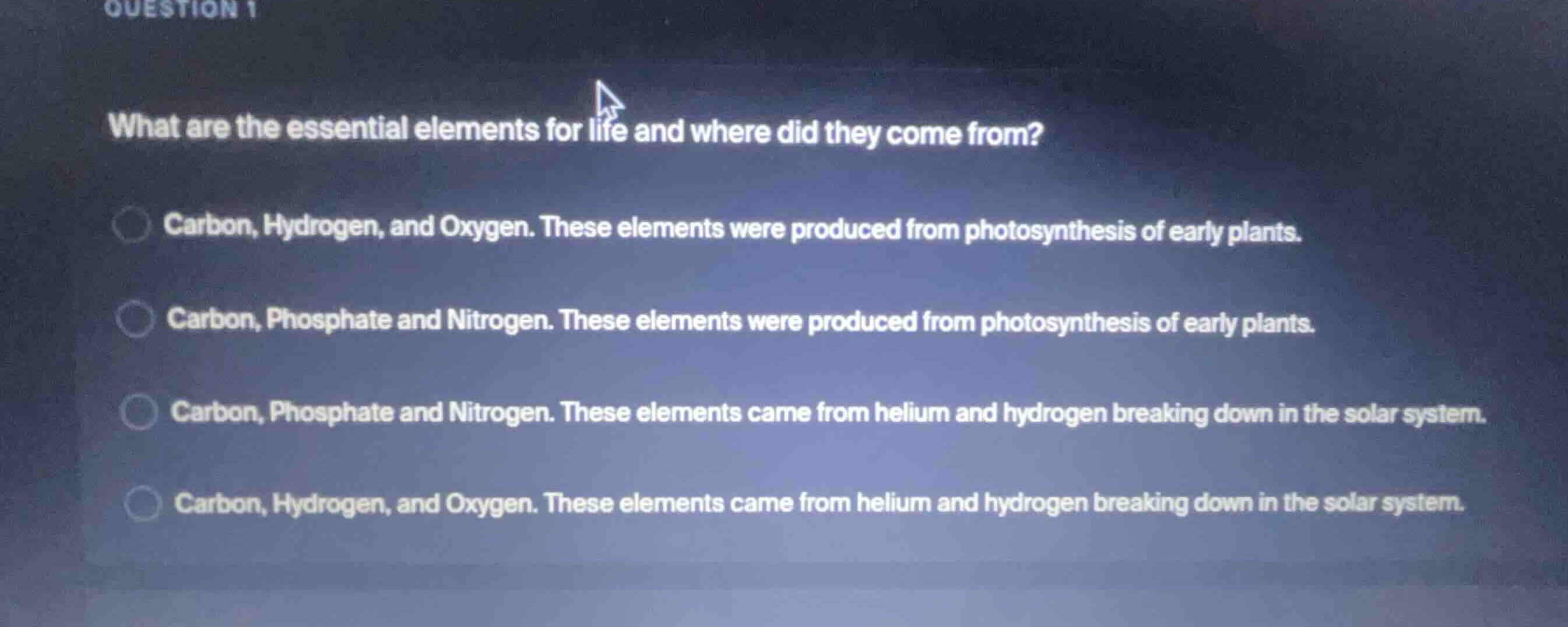 what are the essential elements for life and where did they come from? …