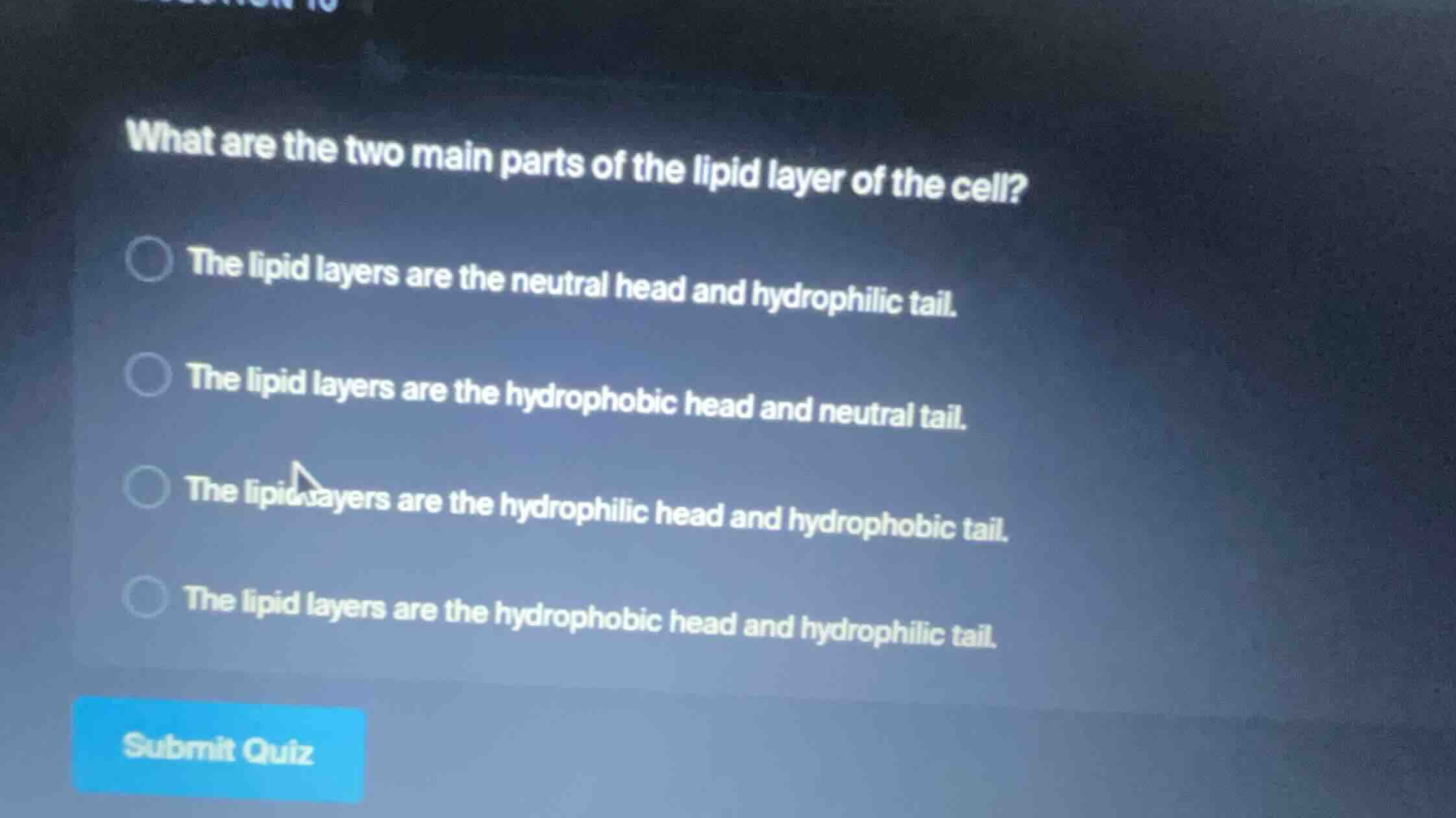 what are the two main parts of the lipid layer of the cell? the lipid l…