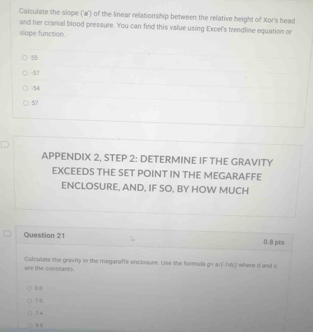 calculate the slope (a) of the linear relationship between the relative…