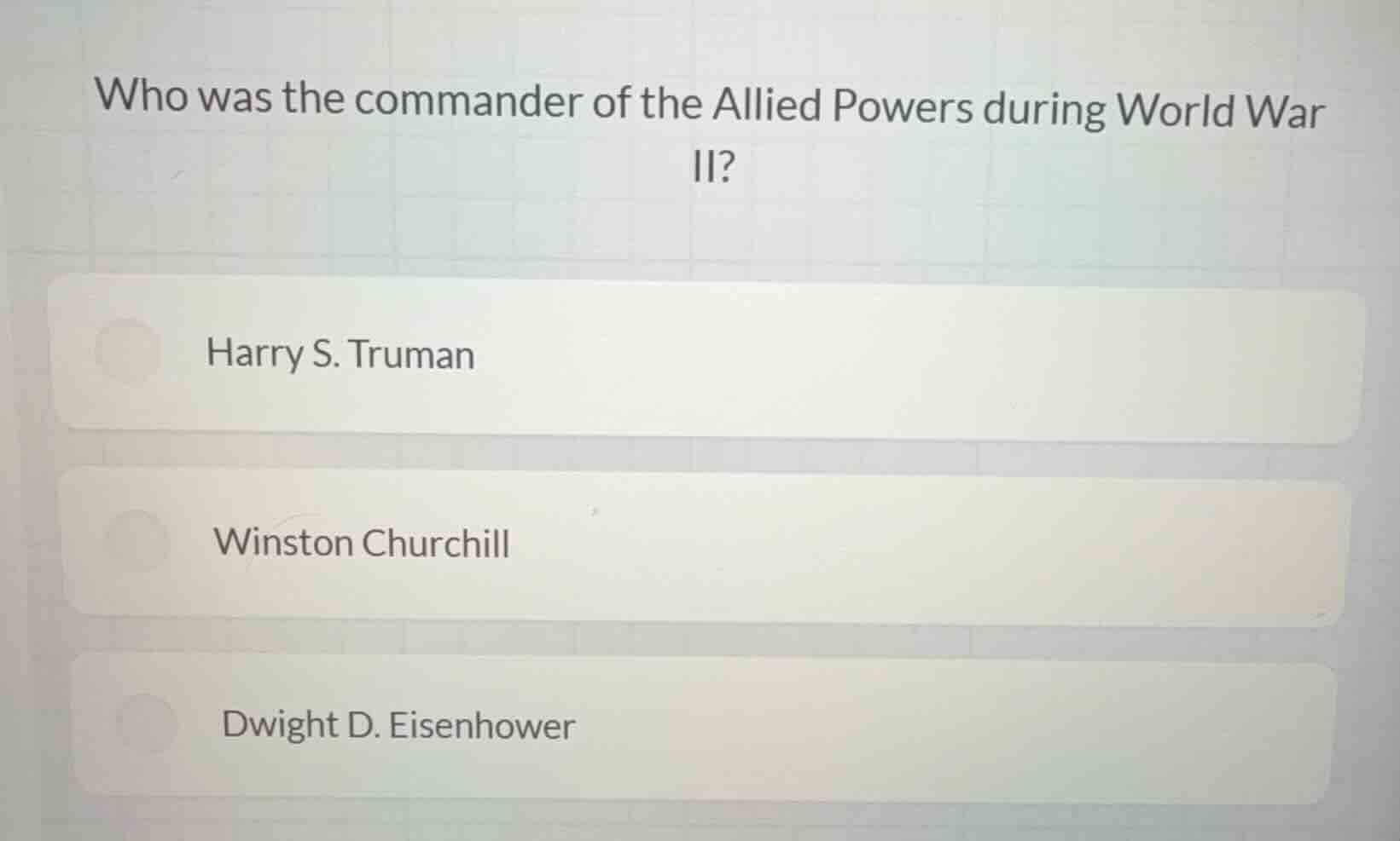 who was the commander of the allied powers during world war ii? harry s…