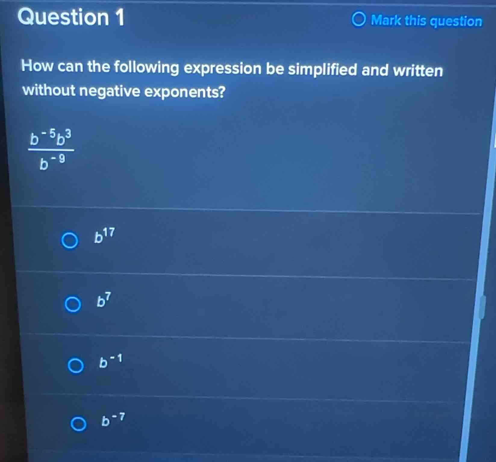 question 1 how can the following expression be simplified and written w…
