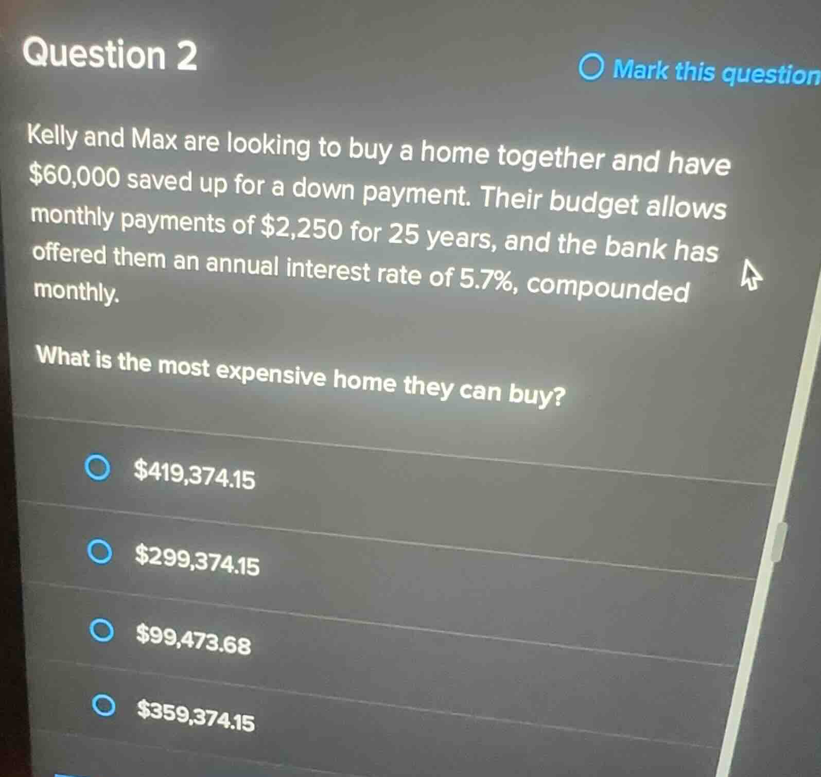 question 2 kelly and max are looking to buy a home together and have \\…