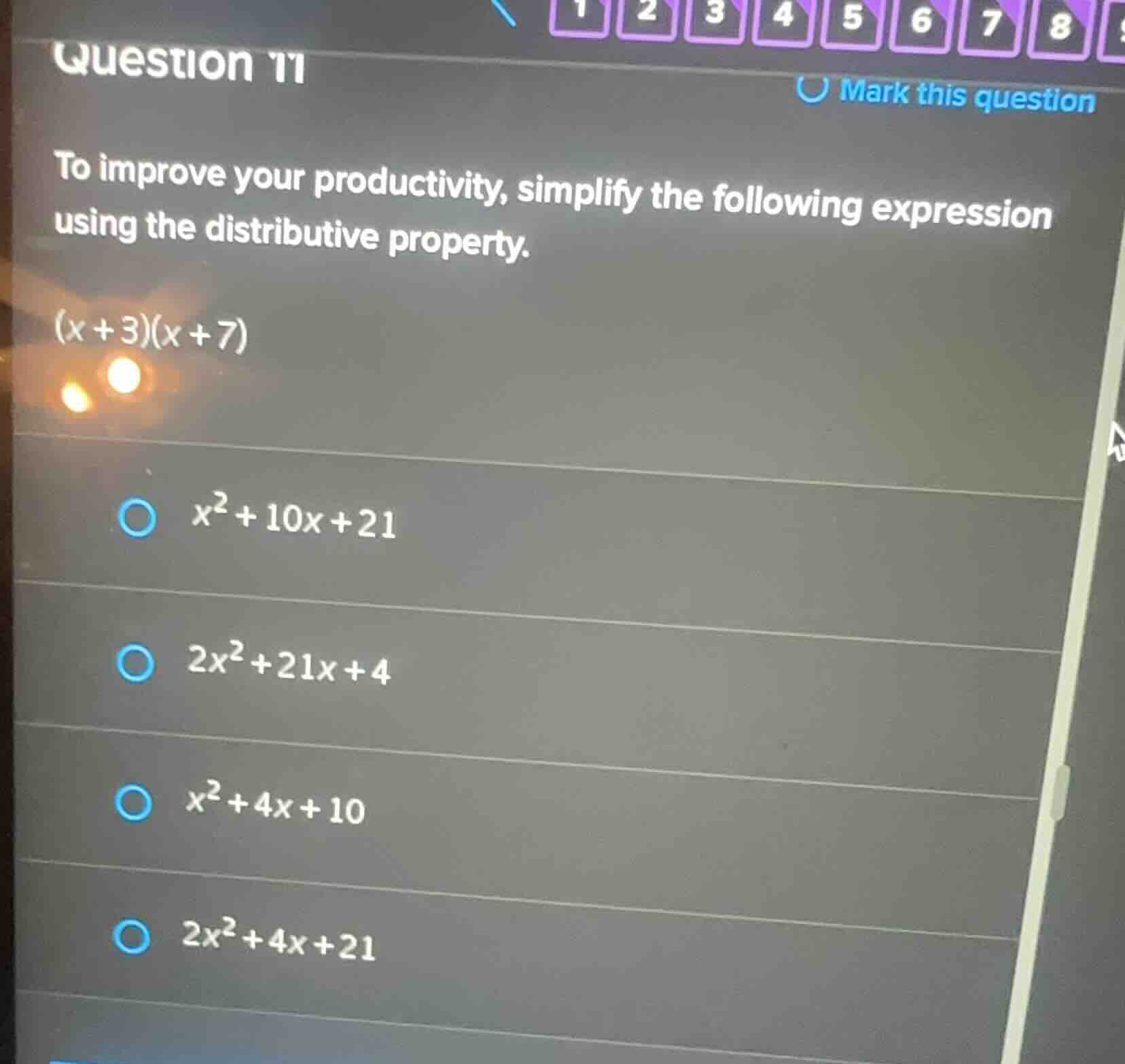 question 11 to improve your productivity, simplify the following expres…