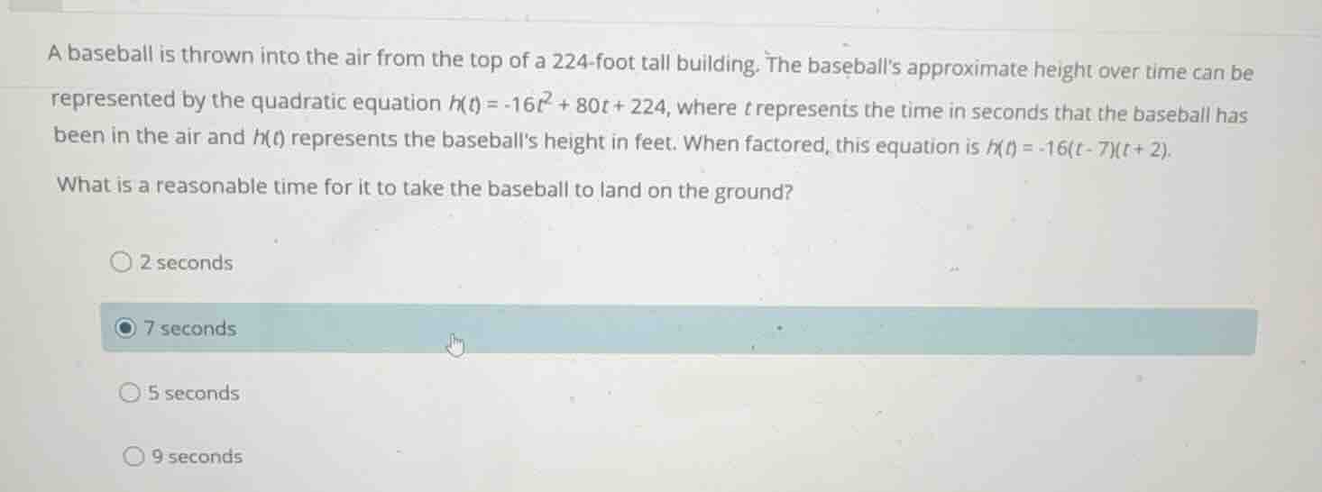 a baseball is thrown into the air from the top of a 224-foot tall build…