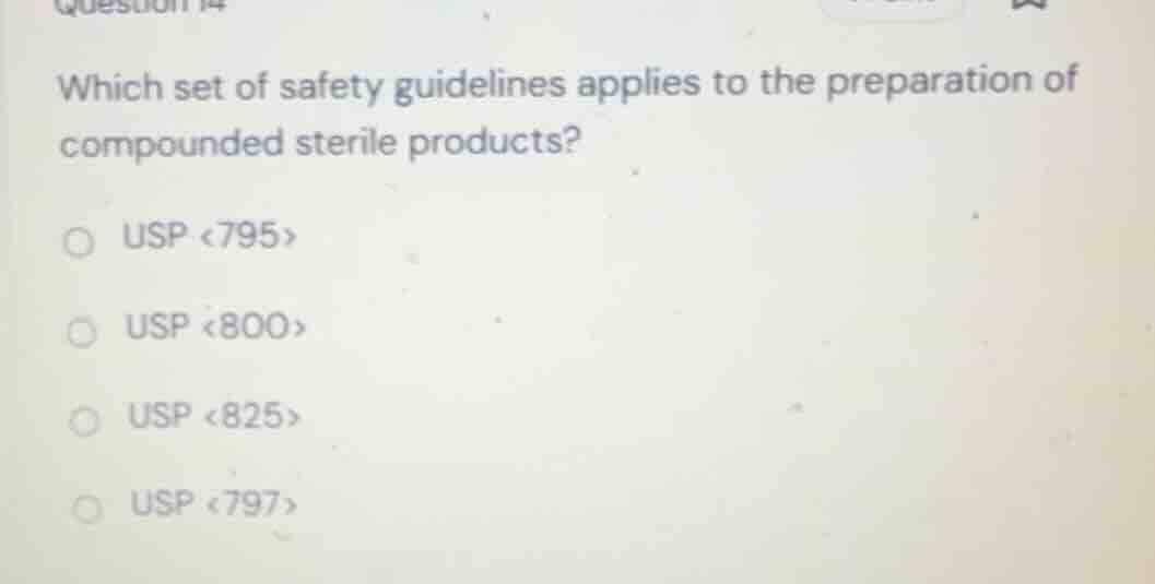 which set of safety guidelines applies to the preparation of compounded…