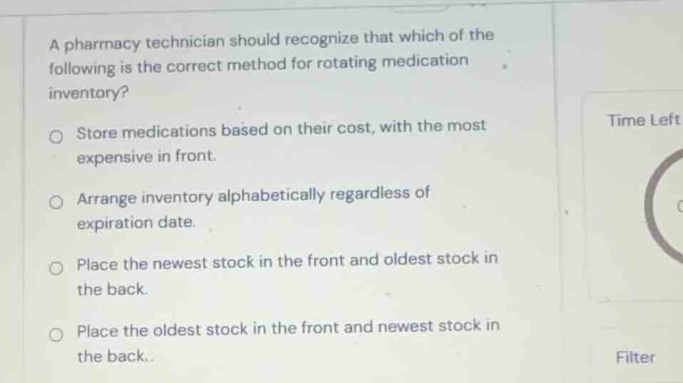 a pharmacy technician should recognize that which of the following is t…