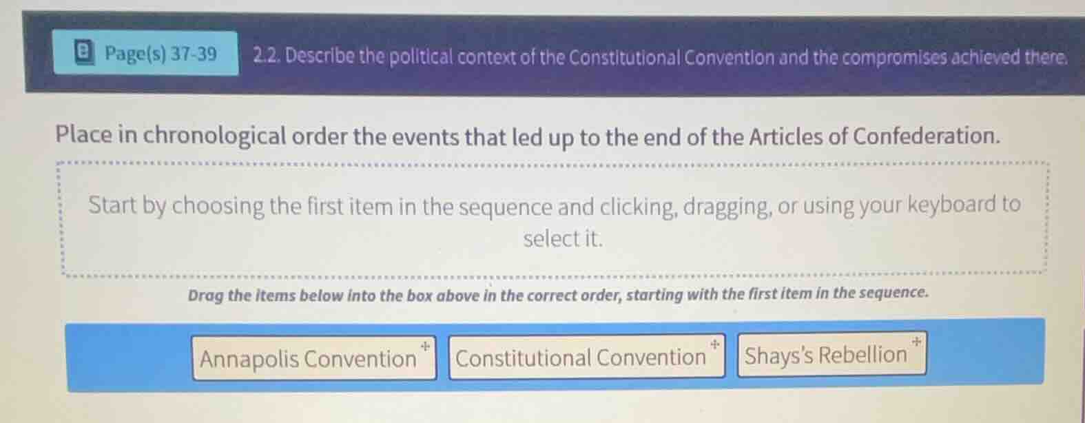 2.2. describe the political context of the constitutional convention an…