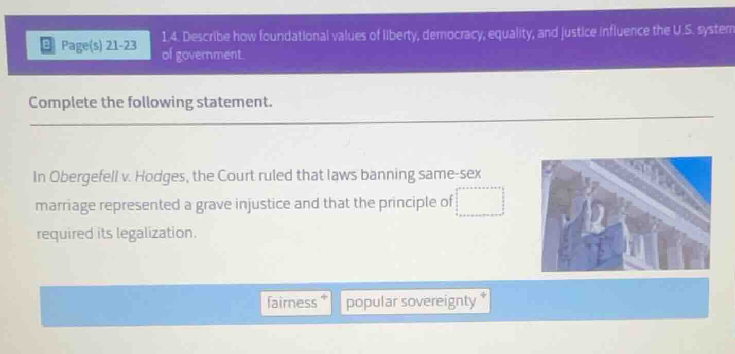 1.4. describe how foundational values of liberty, democracy, equality, …