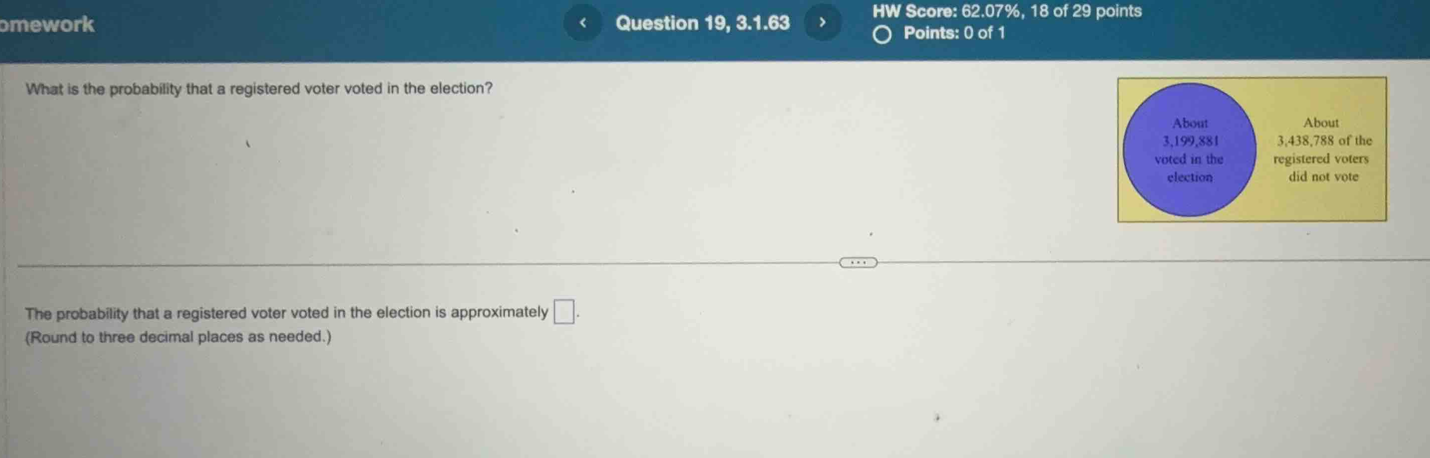 what is the probability that a registered voter voted in the election? …