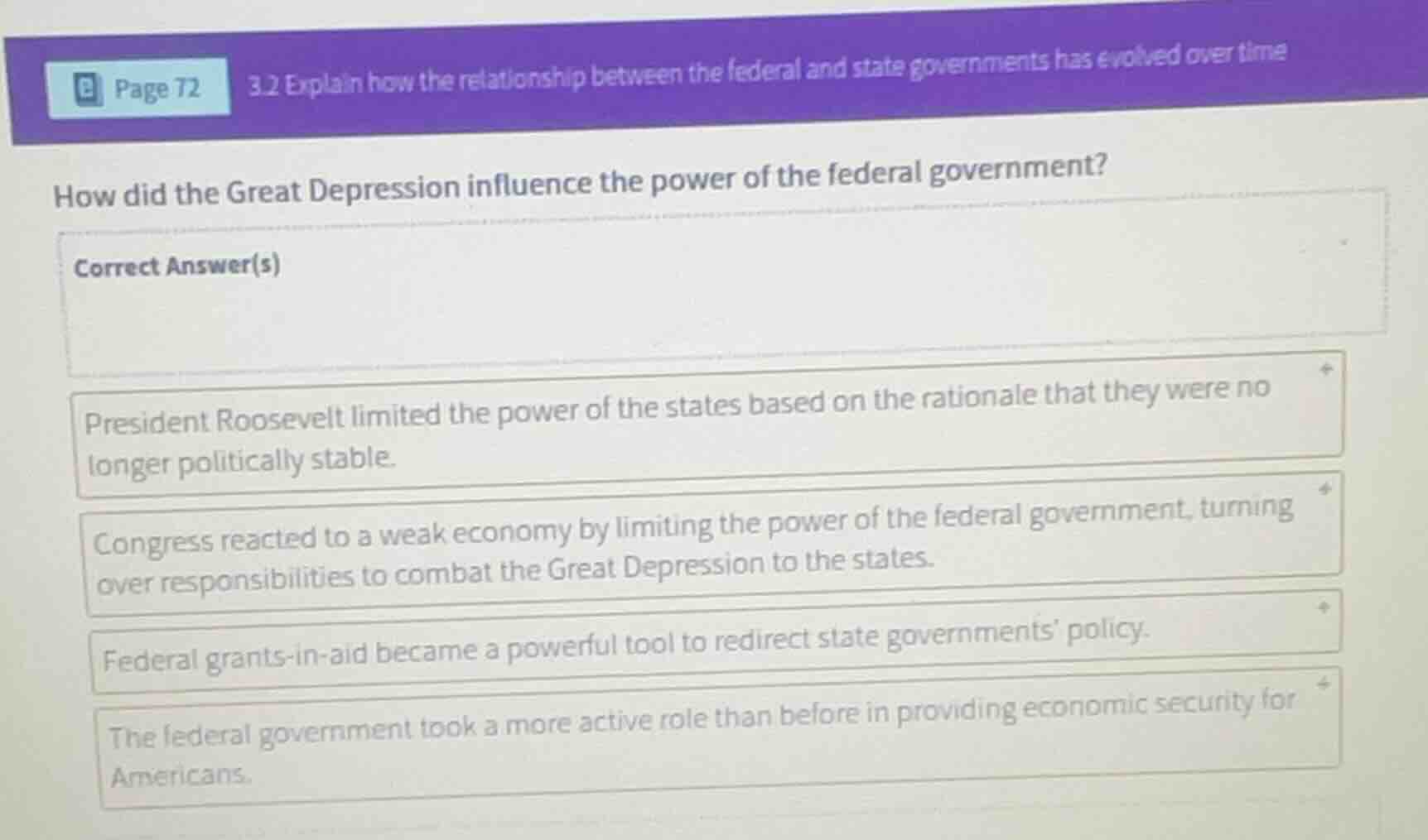 3.2 explain how the relationship between the federal and state governme…