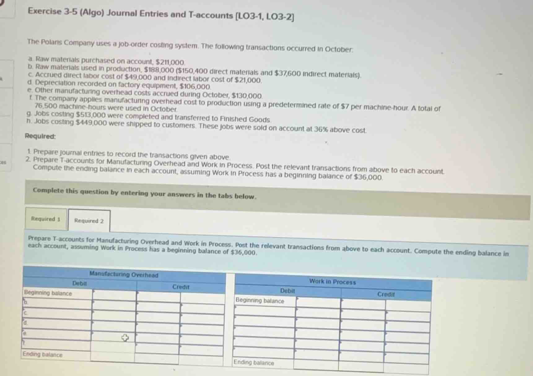 exercise 3-5 (algo) journal entries and t-accounts lo3-1, lo3-2 the pol…