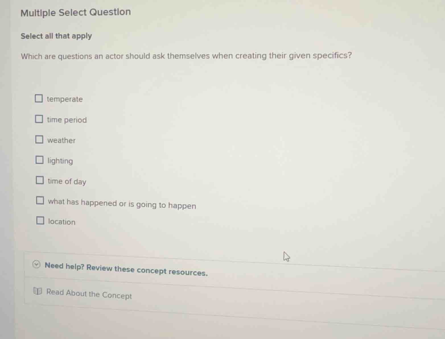 multiple select question select all that apply which are questions an a…