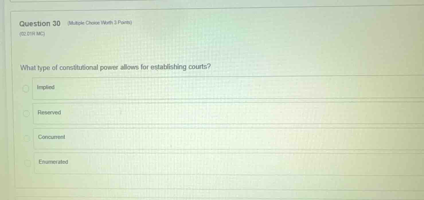 question 30 (multiple choice worth 3 points) (02.01r mc) what type of c…