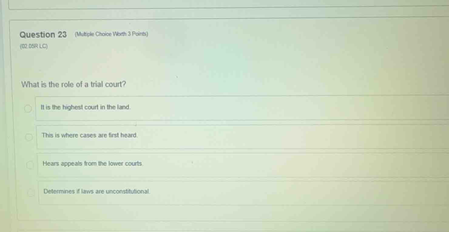 question 23 (multiple choice worth 3 points) (02.05r lc) what is the ro…
