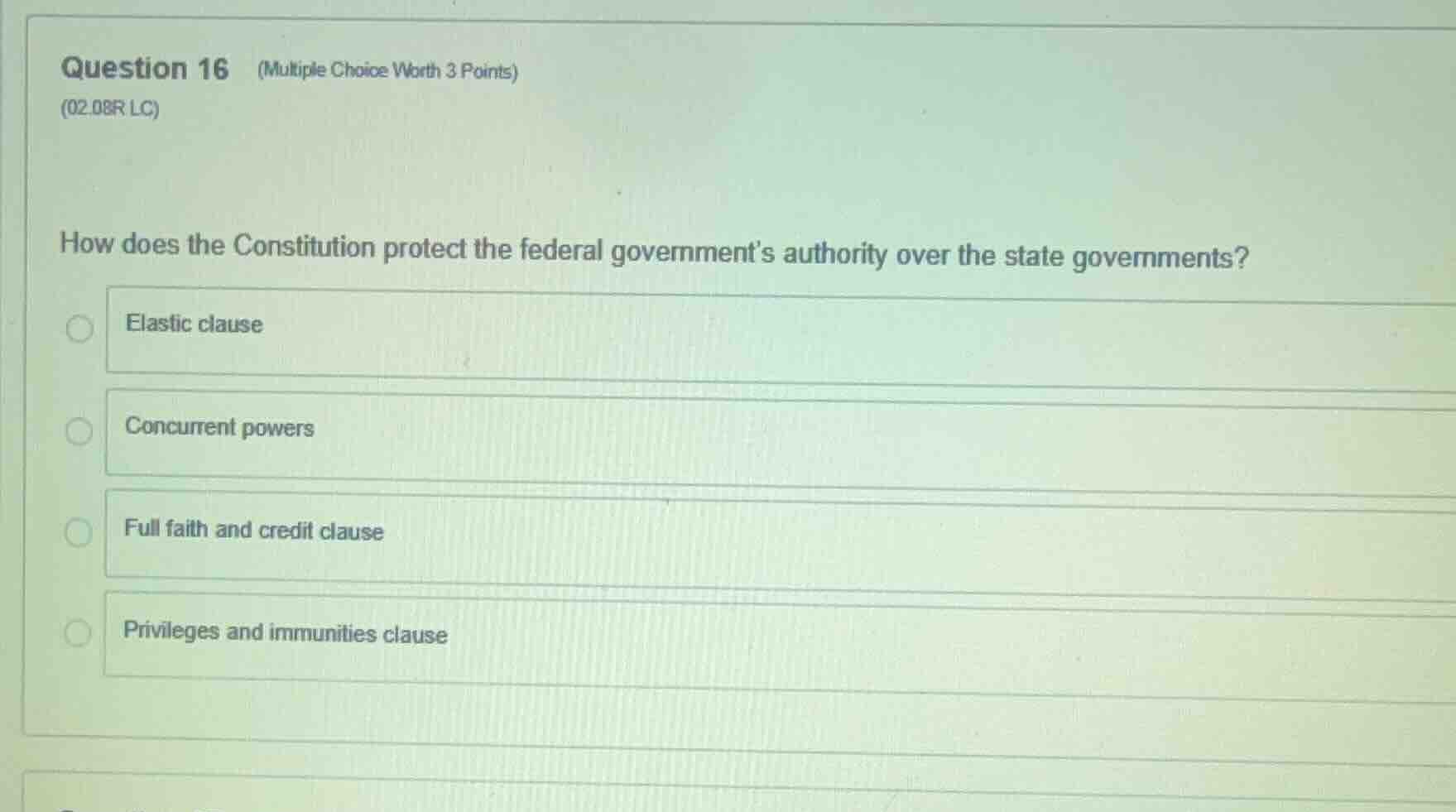 question 16 (multiple choice worth 3 points) (02.08r lc) how does the c…