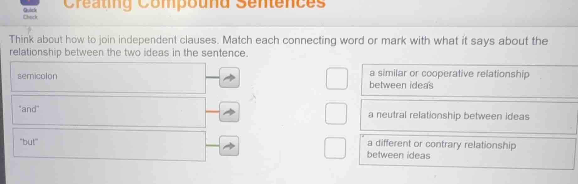 creating compound sentences think about how to join independent clauses…