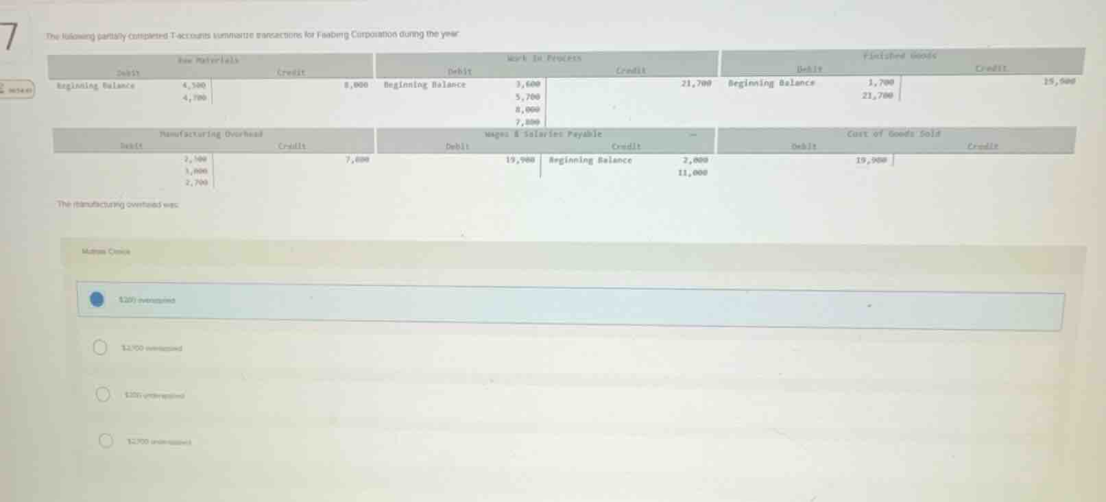the following partially completed t-accounts summarize transactions for…