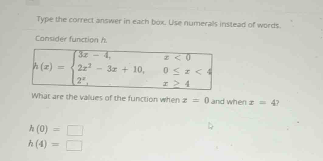 type the correct answer in each box. use numerals instead of words. con…