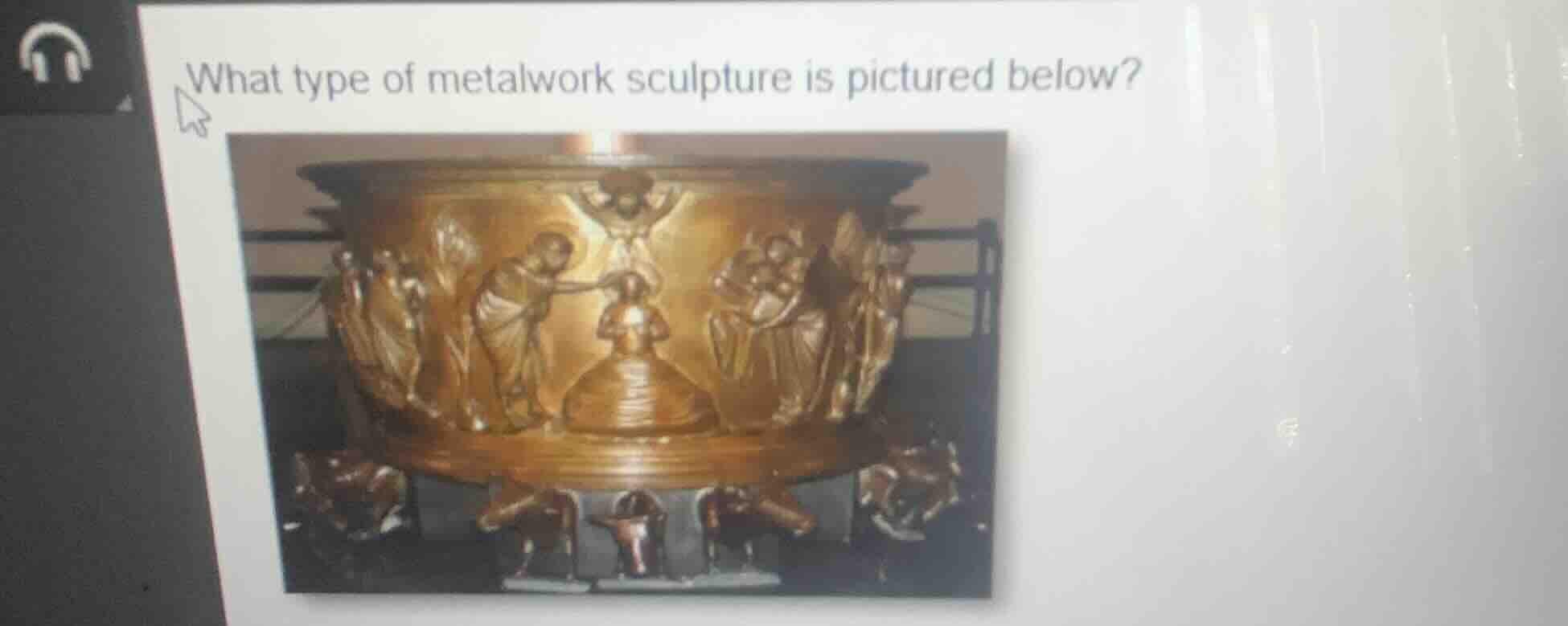 what type of metalwork sculpture is pictured below?