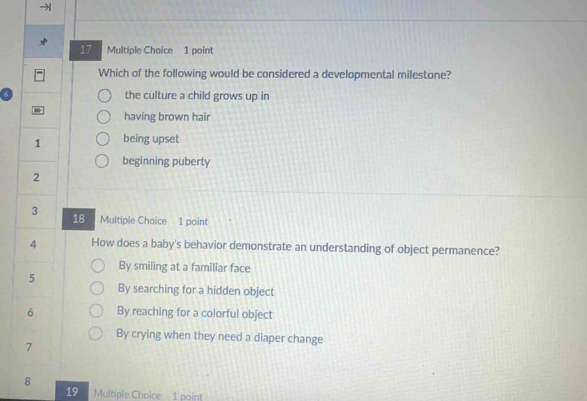 17 multiple choice 1 point which of the following would be considered a…
