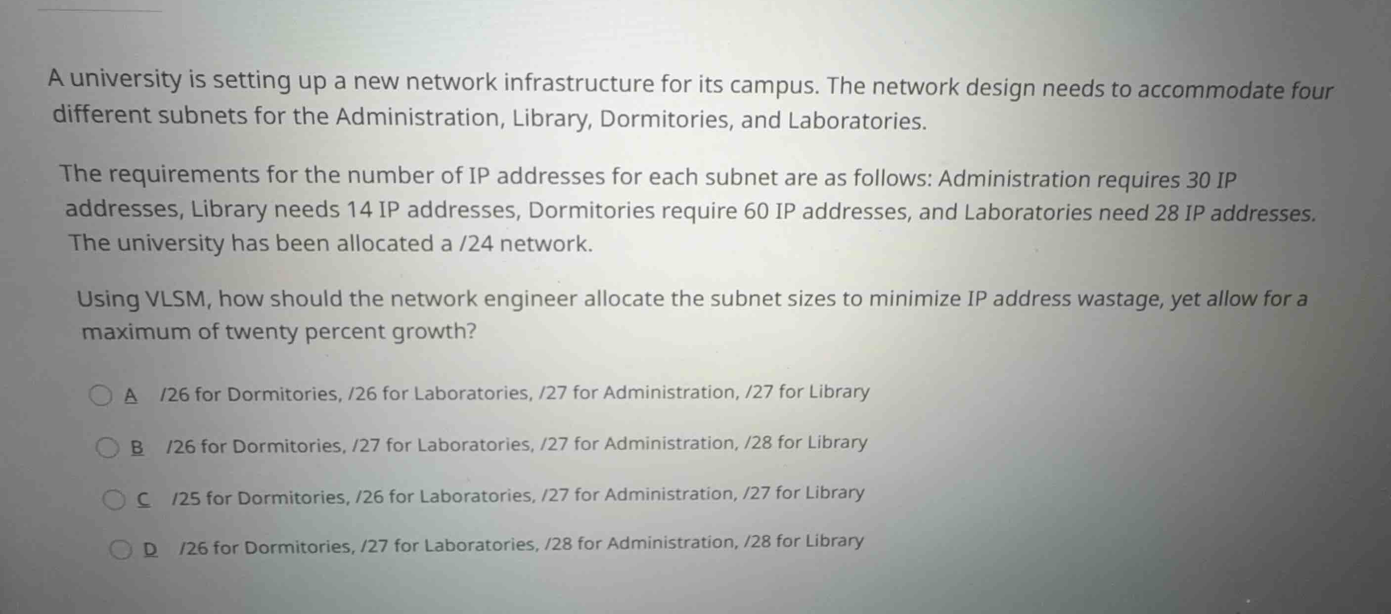 a university is setting up a new network infrastructure for its campus.…