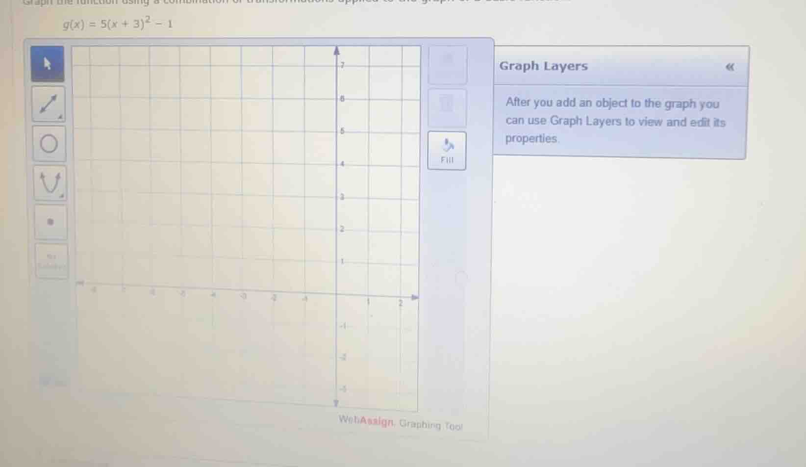 graph the function using a combination of transformations applied to th…