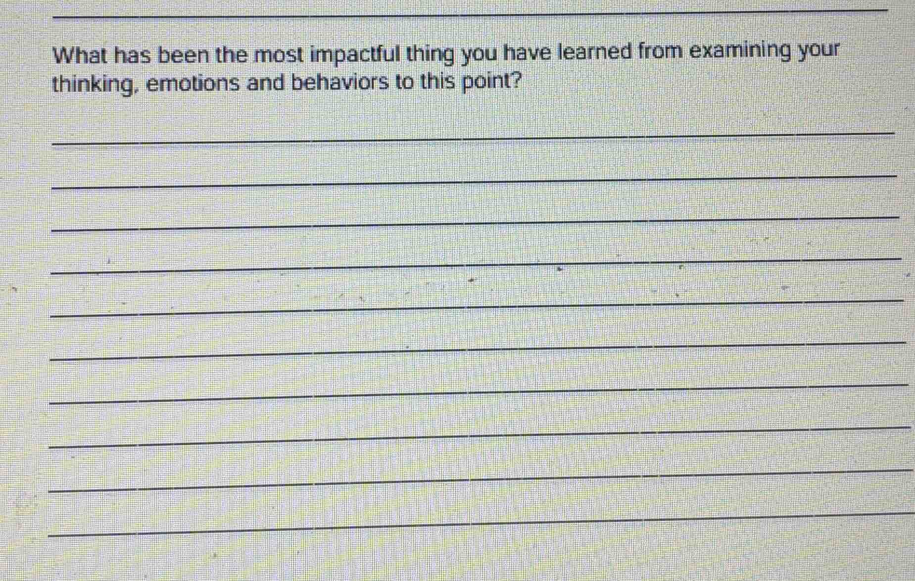 what has been the most impactful thing you have learned from examining …