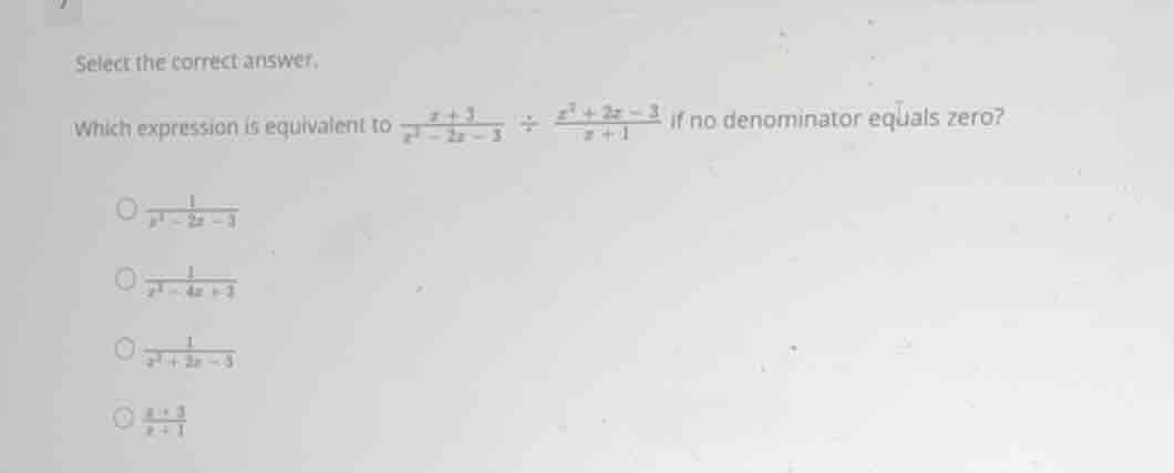 select the correct answer. which expression is equivalent to \\(\\frac{…