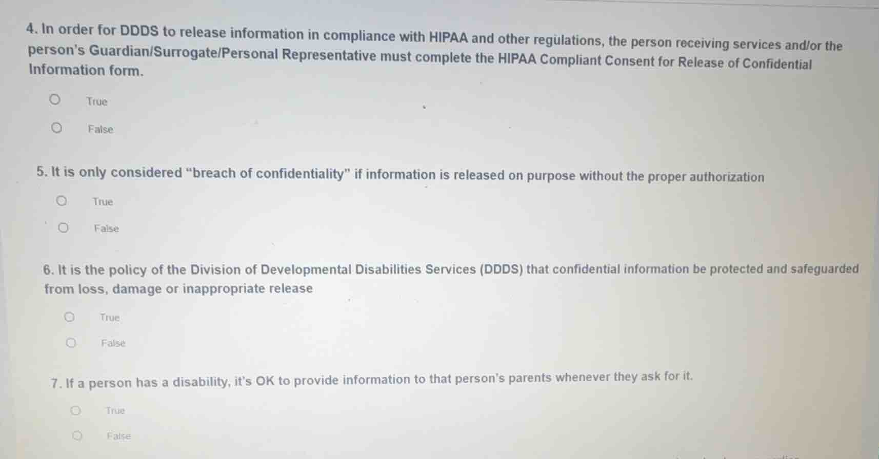 4. in order for ddds to release information in compliance with hipaa an…