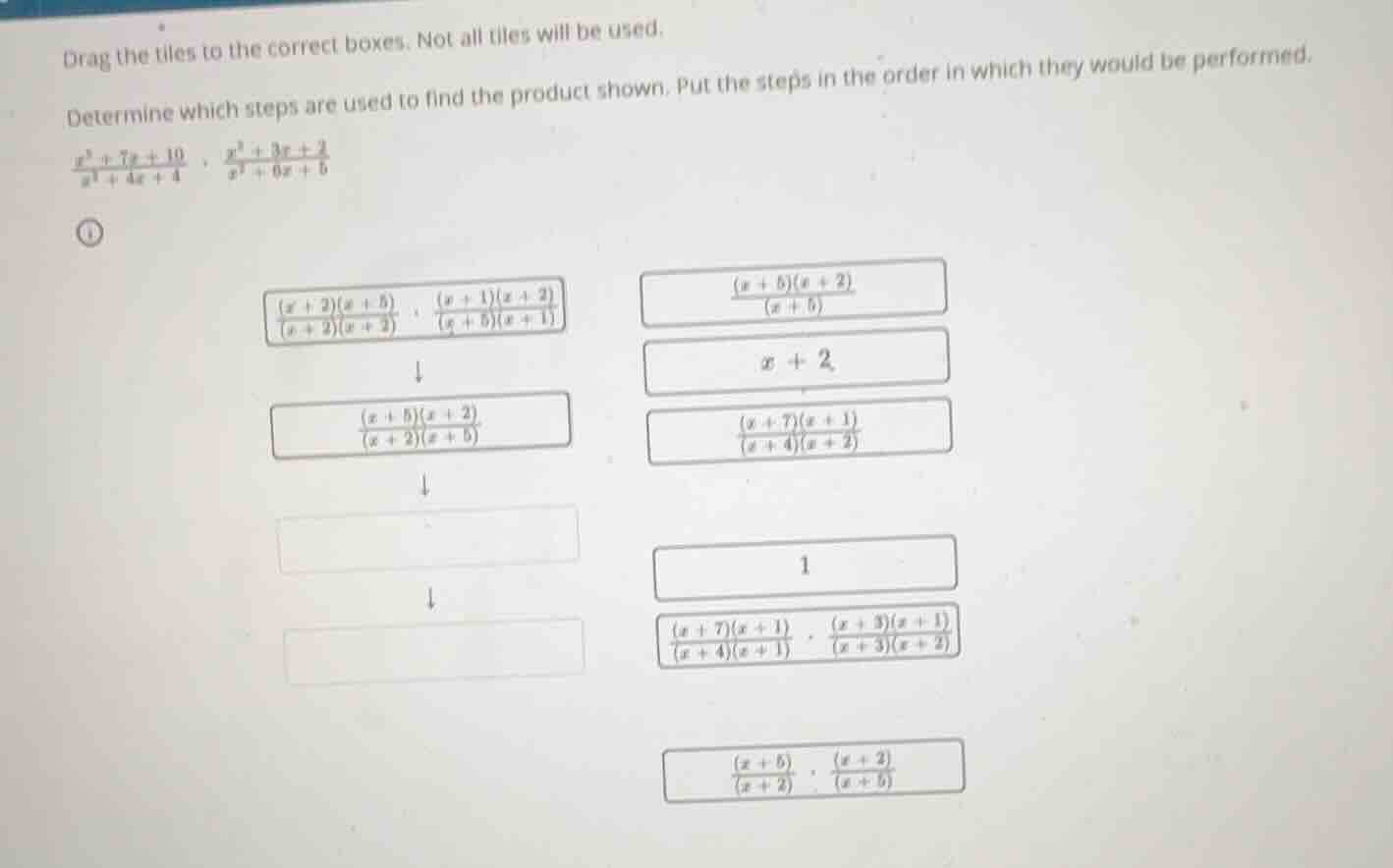 drag the tiles to the correct boxes. not all tiles will be used. determ…