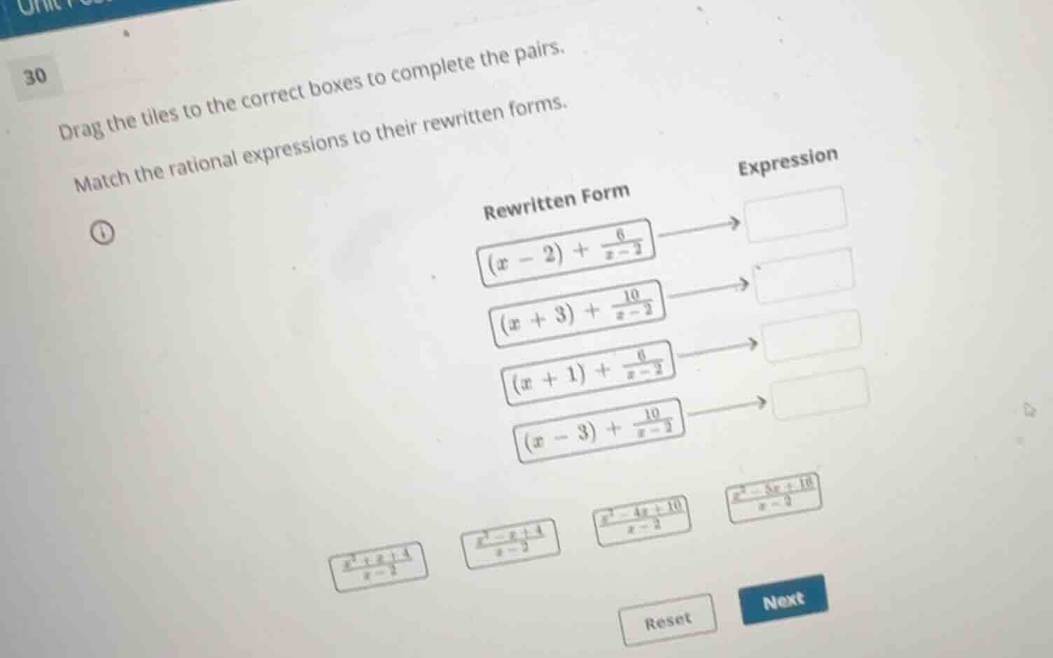 drag the tiles to the correct boxes to complete the pairs. match the ra…