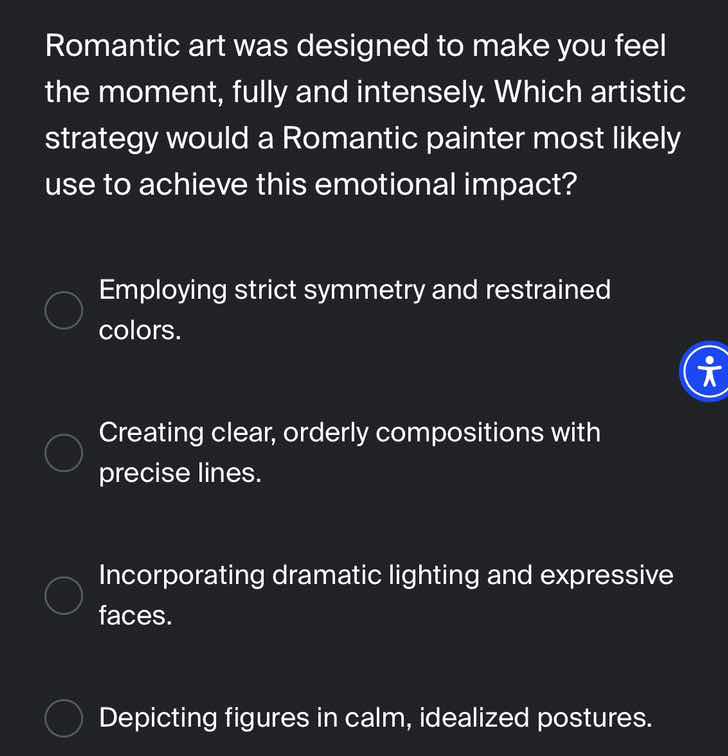 romantic art was designed to make you feel the moment, fully and intens…