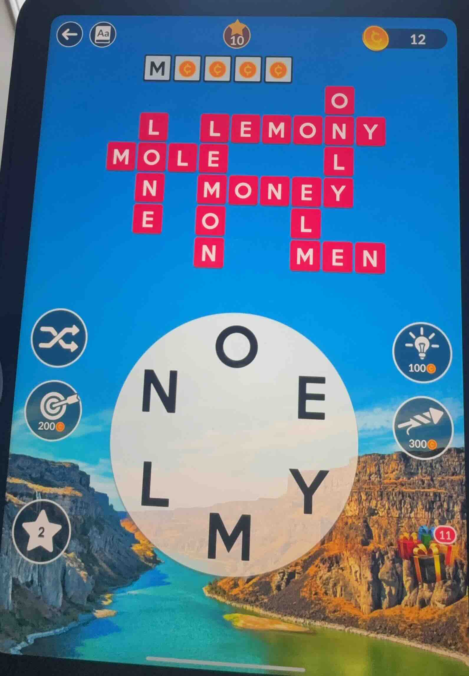 m l lemony mole l n money e o l n men o n e l y m