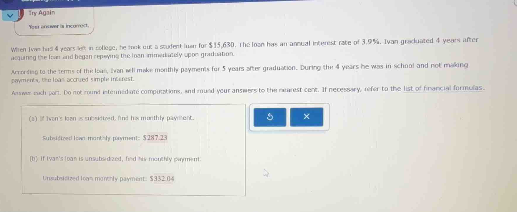when ivan had 4 years left in college, he took out a student loan for \…