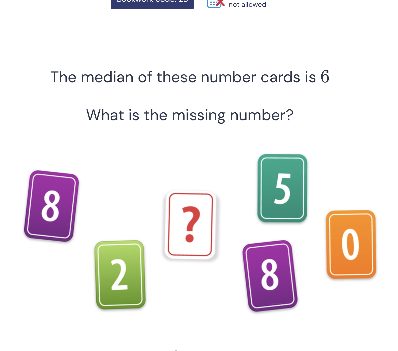 the median of these number cards is 6 what is the missing number?