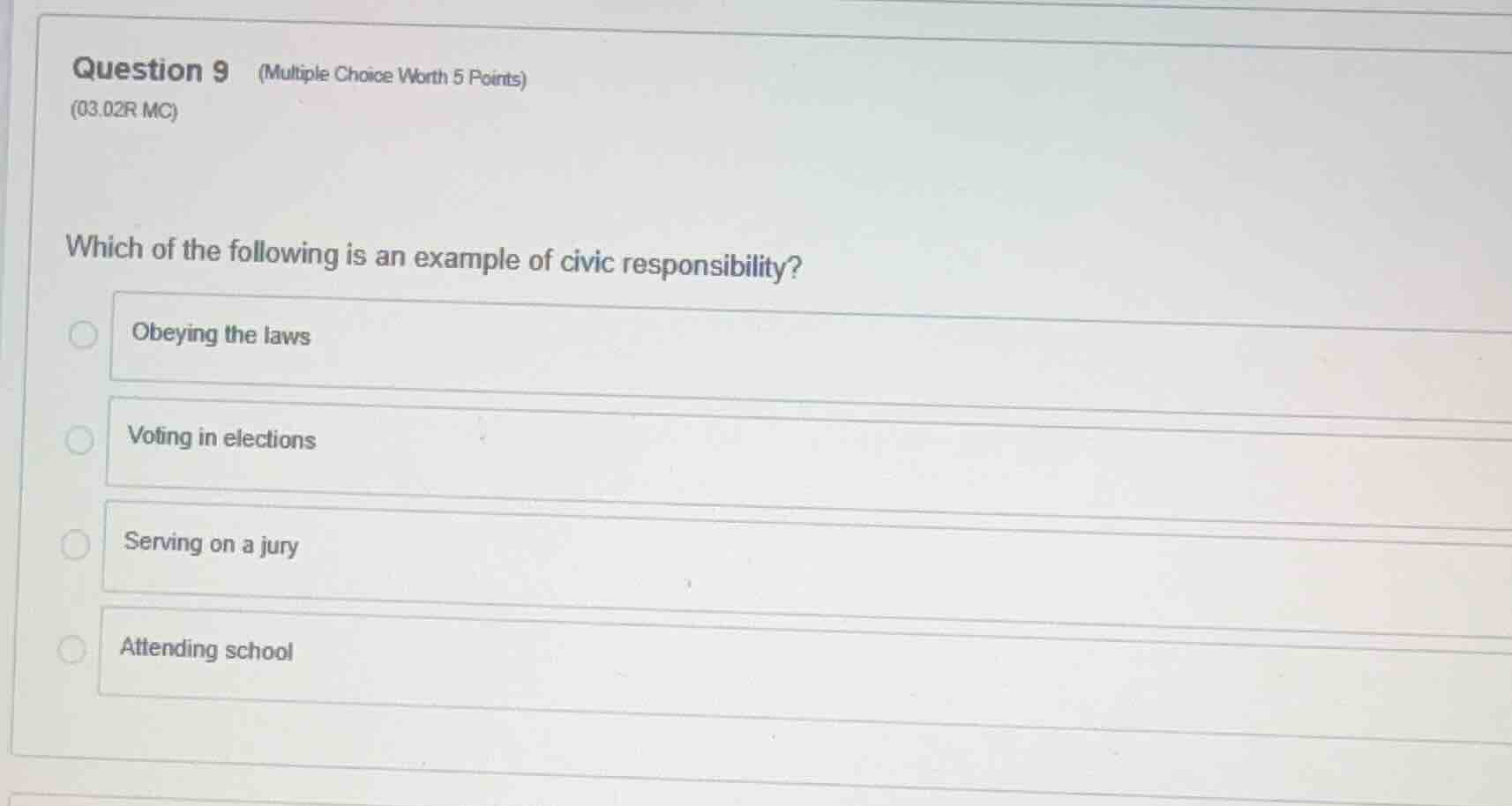 question 9 (multiple choice worth 5 points) (03.02r mc) which of the fo…