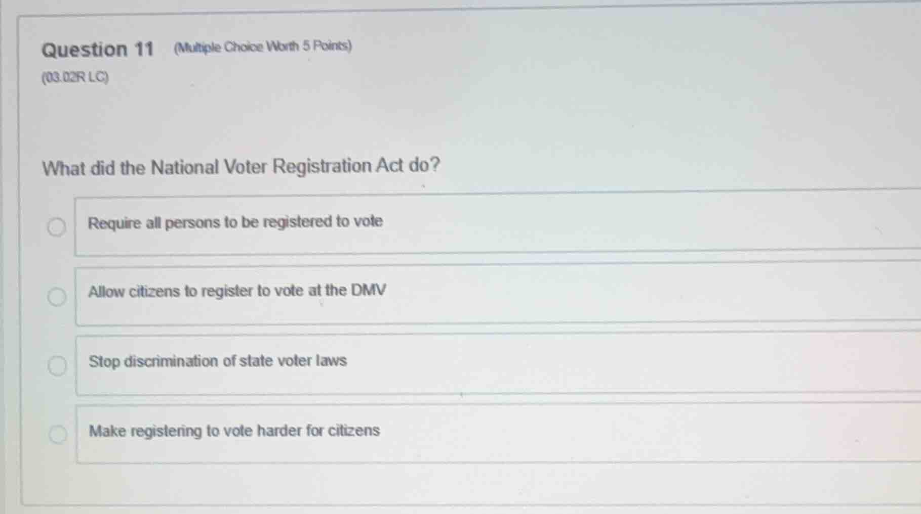 question 11 (multiple choice worth 5 points) (03.02r lc) what did the n…